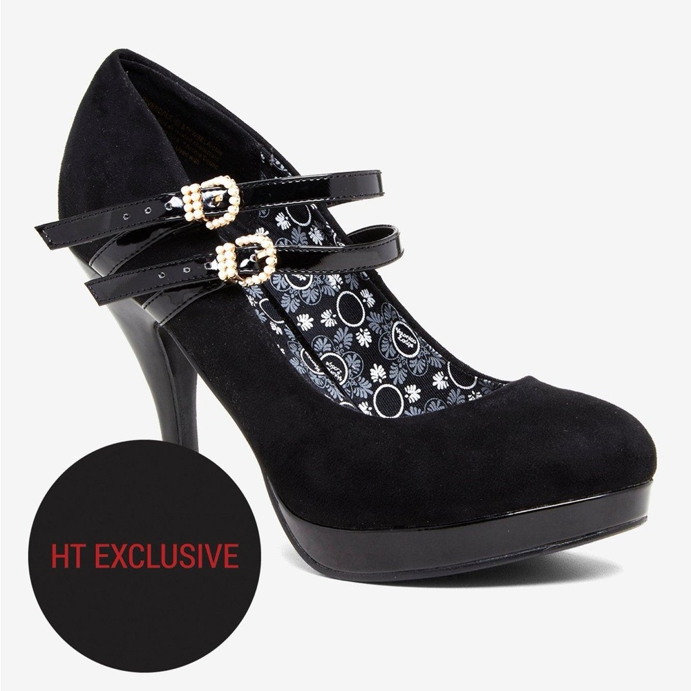 RARE FIND Riverdale Veronica Pearl Buckle Mary Jane Heels Hot Topic Exclusive 9